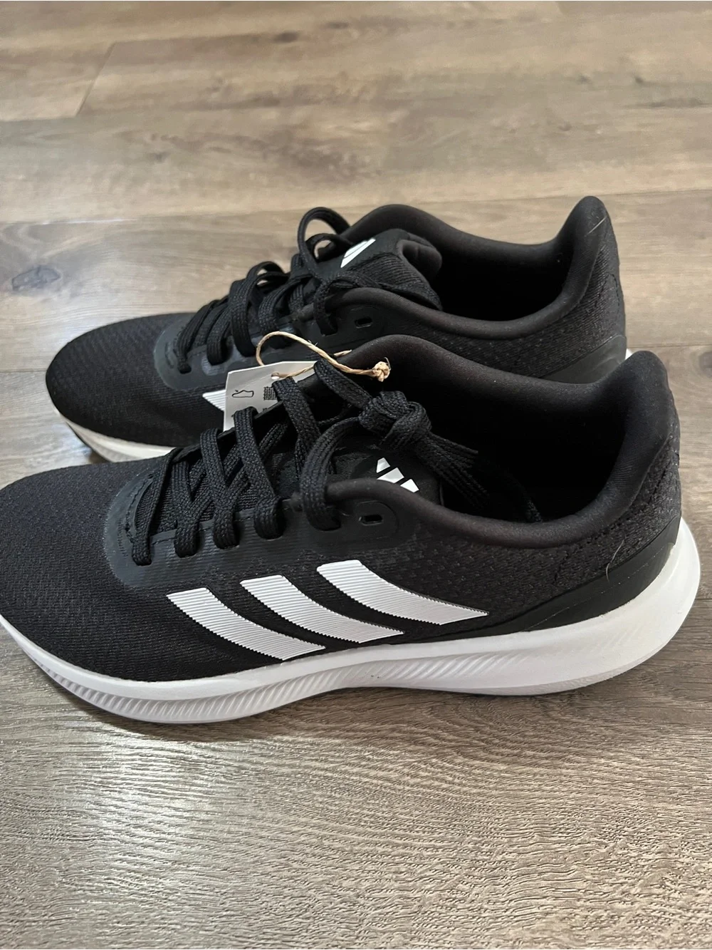 Adidas Runfalcon 3.0 Black & White Sneakers Size 7.5 New